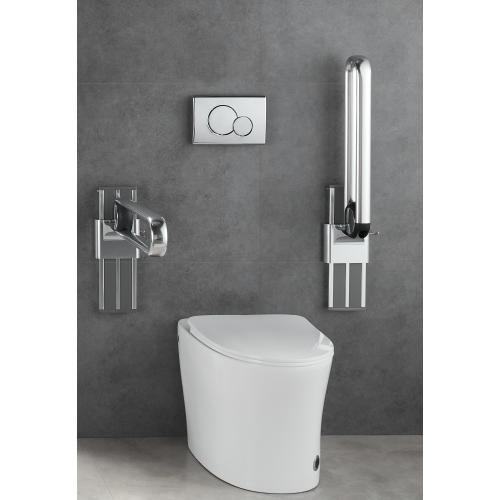 Składany uchwyt łazienkowy U z regulacją wysokości